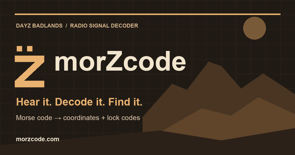 DayZ Morse Code Translator & Decoder – Nasdara | morZcode